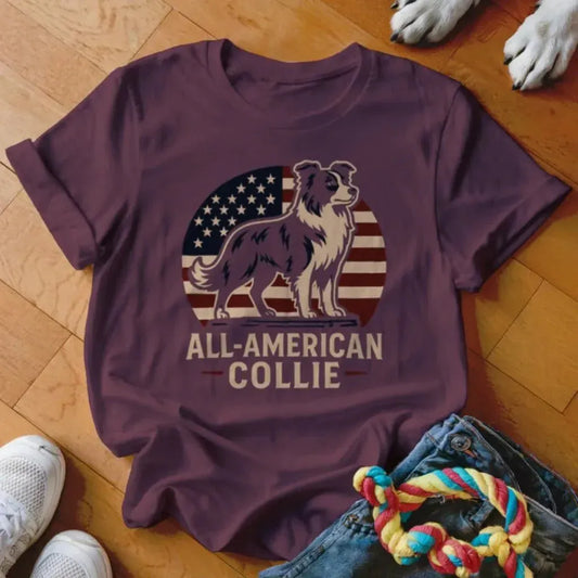 All American Collie Shirt - The Pawsitive Initiative