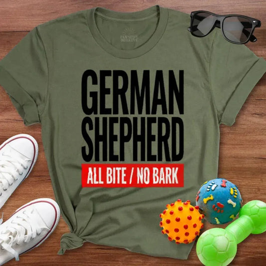 All Bite No Bark Shirt - The Pawsitive Initiative