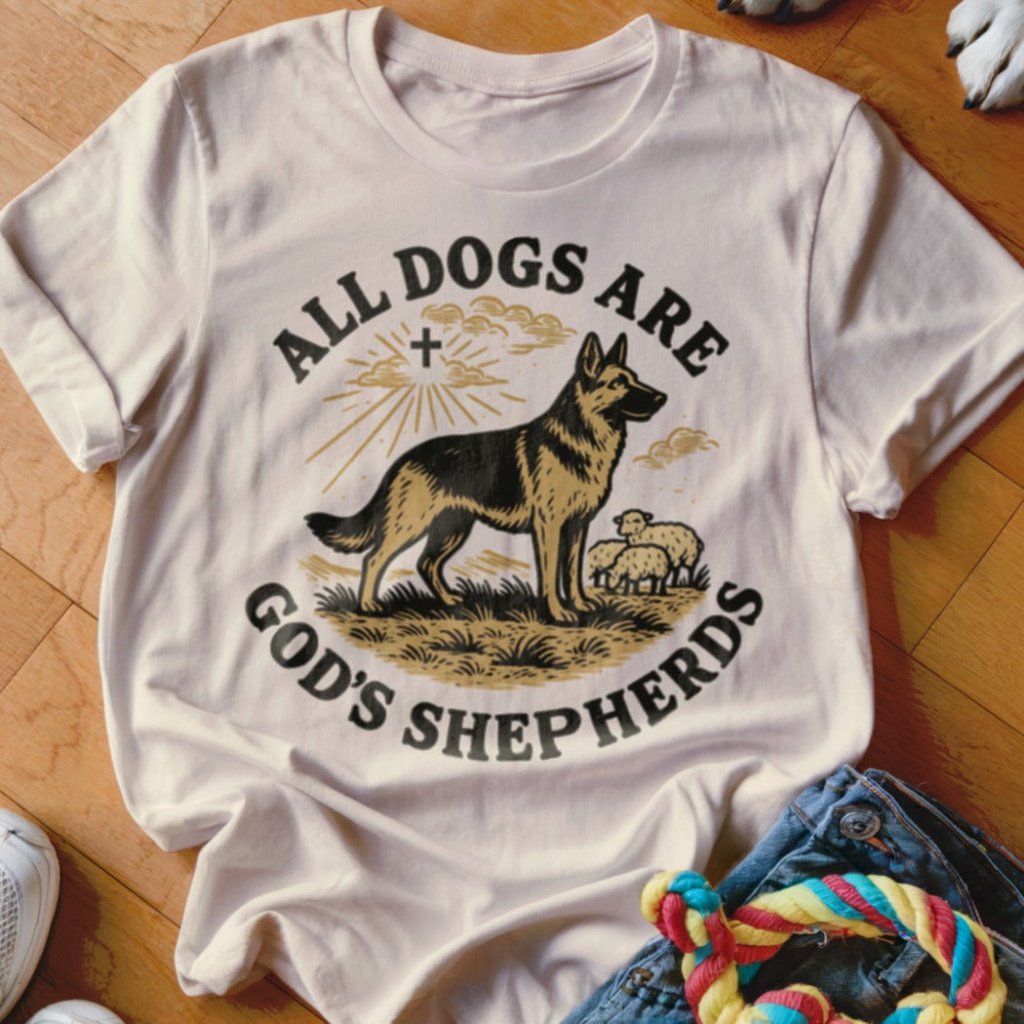 All Dogs Are Gods Shepherds Shirt - The Pawsitive Initiative