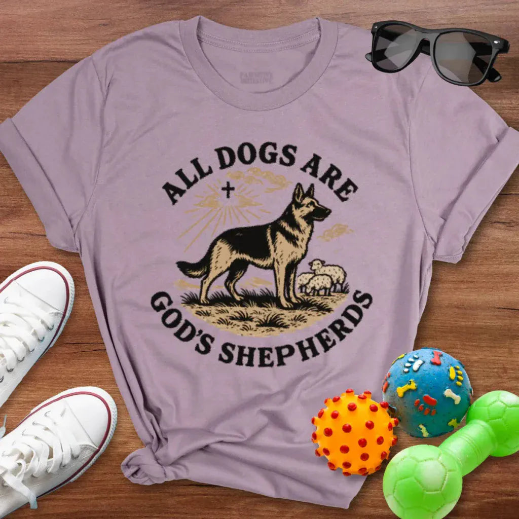All Dogs Are Gods Shepherds Shirt - The Pawsitive Initiative