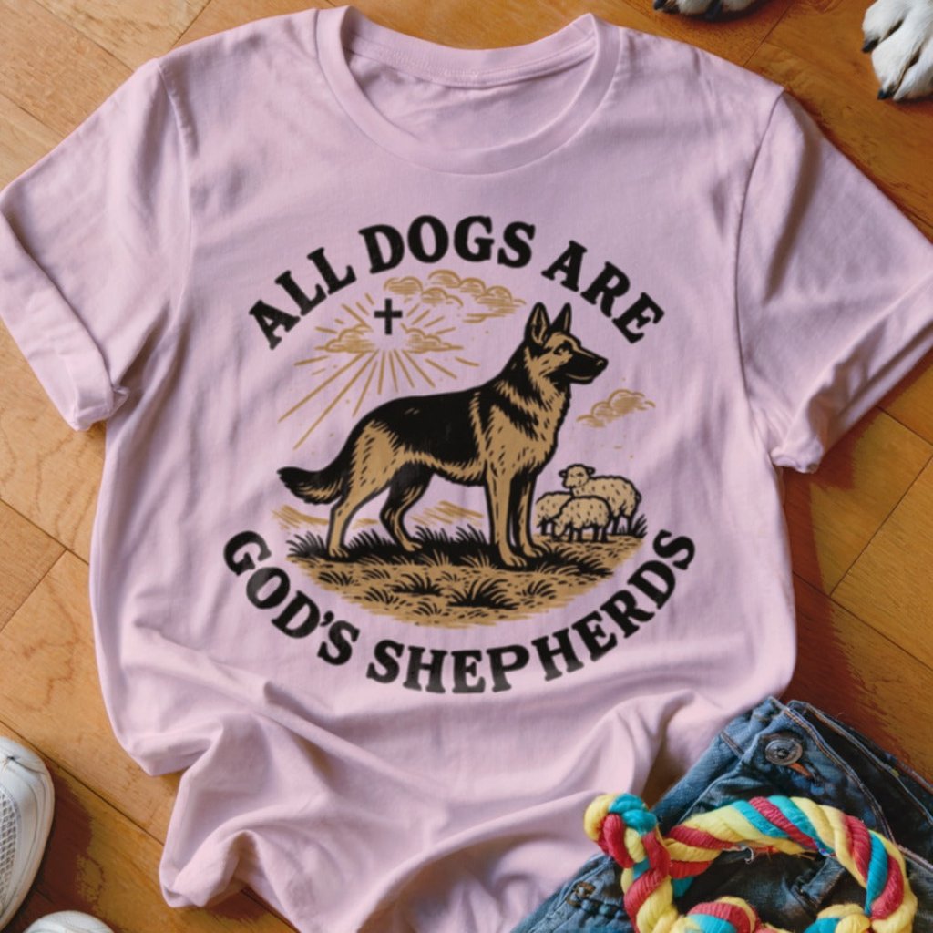 All Dogs Are Gods Shepherds Shirt - The Pawsitive Initiative