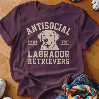 Antisocial Except For Labrador Shirt - The Pawsitive Initiative