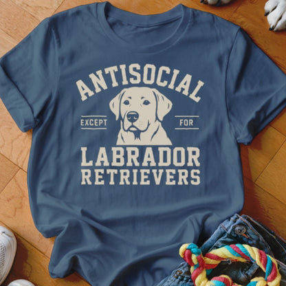 Antisocial Except For Labrador Shirt - The Pawsitive Initiative