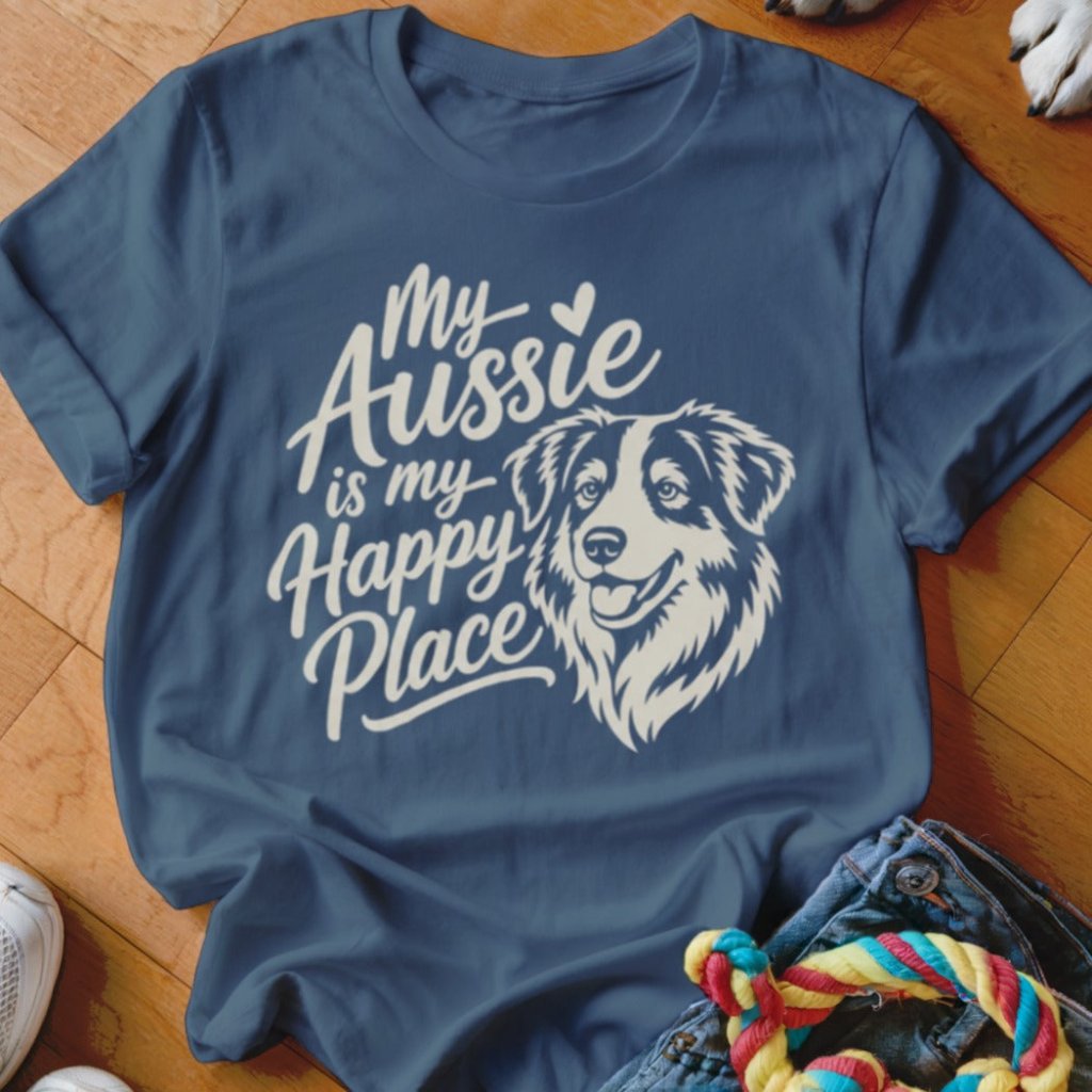 Aussie is My Happy Place Shirt - The Pawsitive Initiative