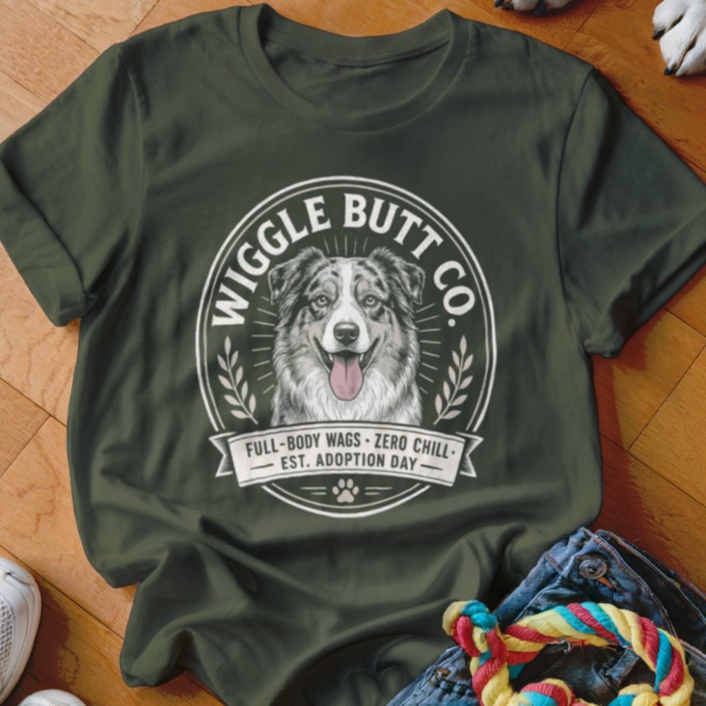 Aussie Wiggle Butt Co Shirt - The Pawsitive Initiative