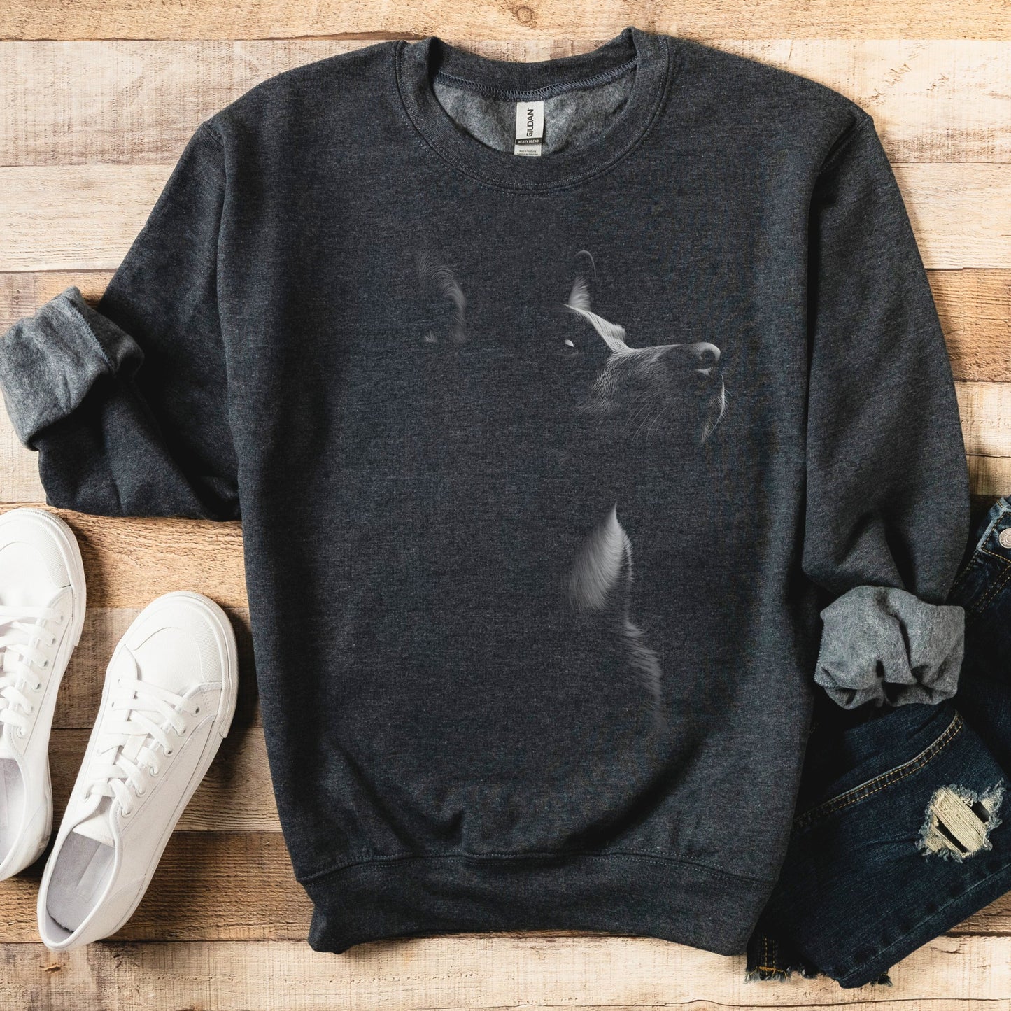 Australian Cattle Dog Silhouette Sweatshirt - The Pawsitive Initiative