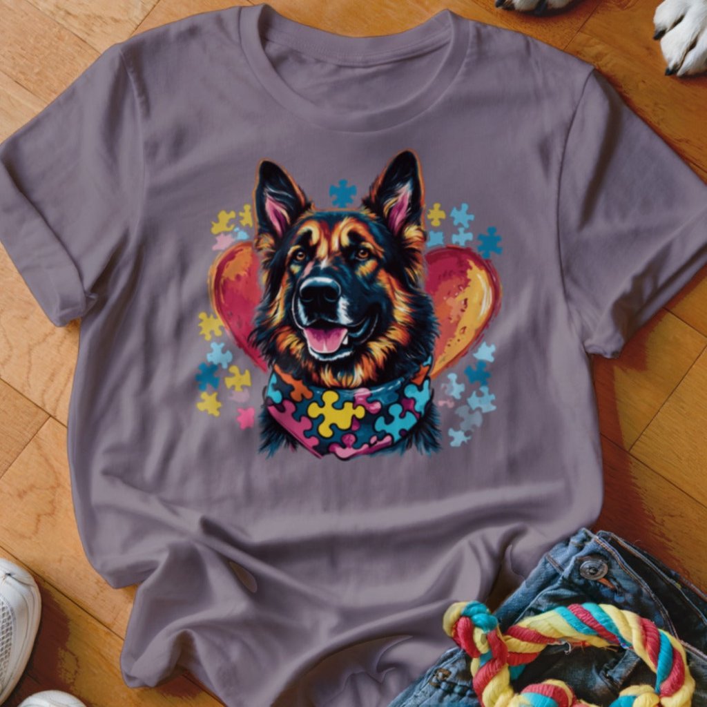 Autism Awareness GSD Shirt - The Pawsitive Initiative