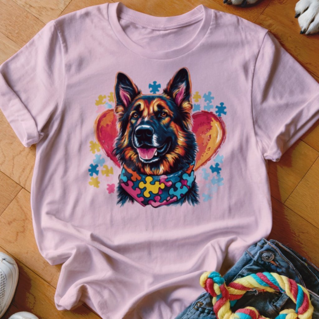 Autism Awareness GSD Shirt - The Pawsitive Initiative