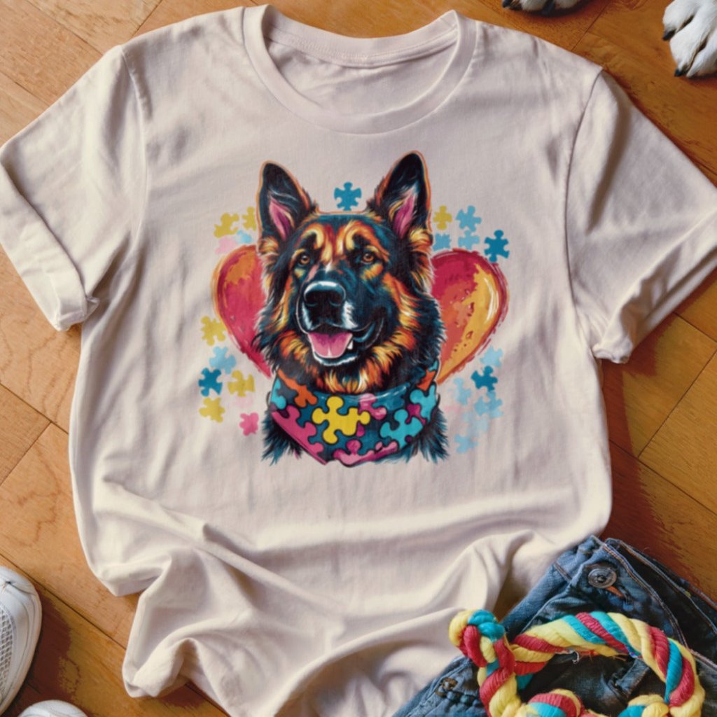 Autism Awareness GSD Shirt - The Pawsitive Initiative