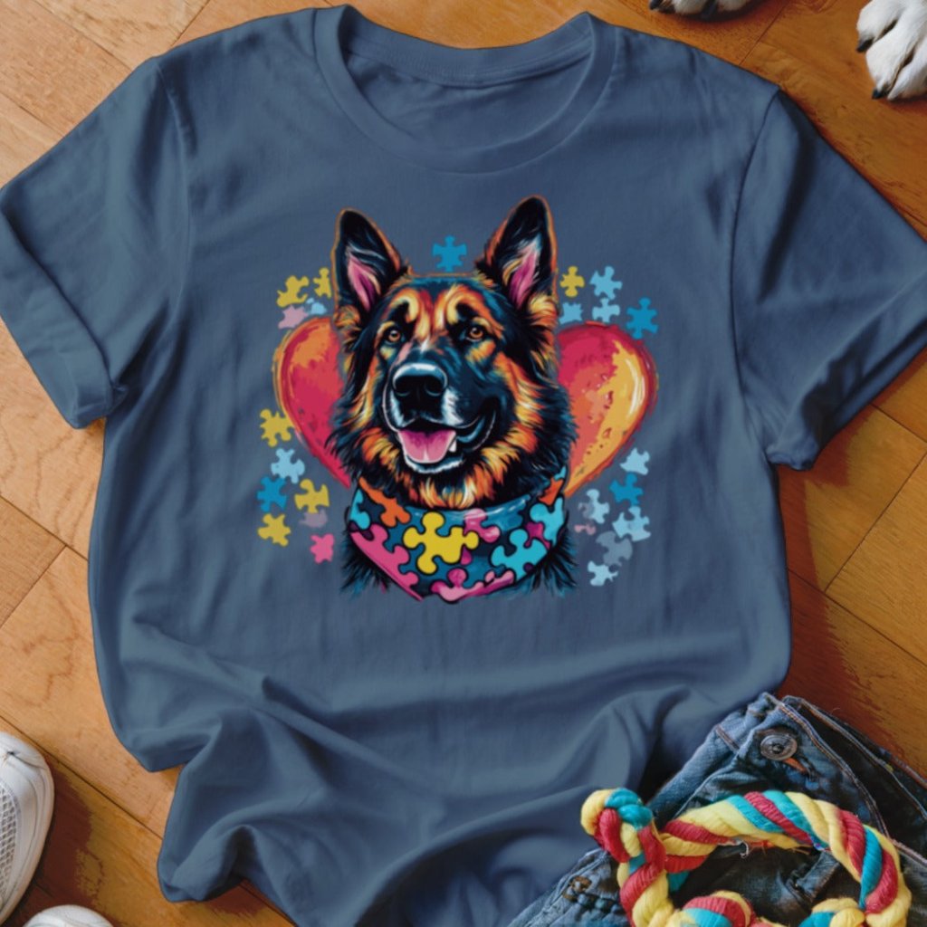 Autism Awareness GSD Shirt - The Pawsitive Initiative
