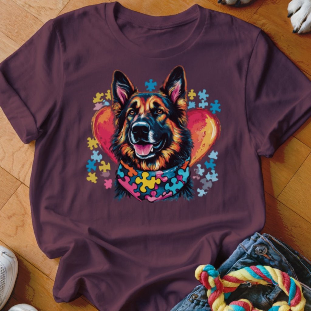Autism Awareness GSD Shirt - The Pawsitive Initiative