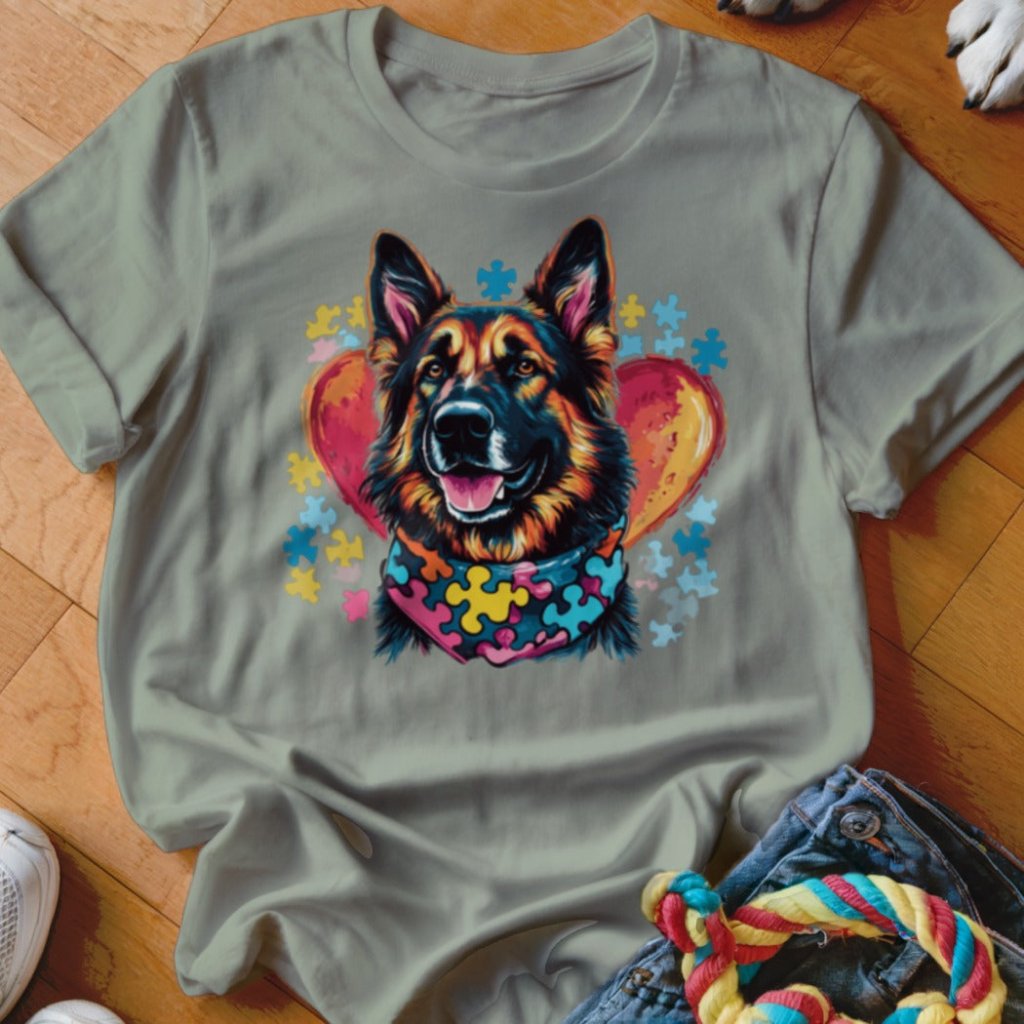 Autism Awareness GSD Shirt - The Pawsitive Initiative