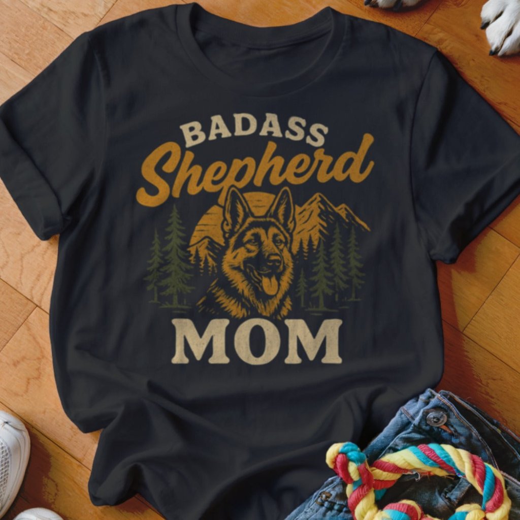 Badass Shepherd Mom Shirt - The Pawsitive Initiative