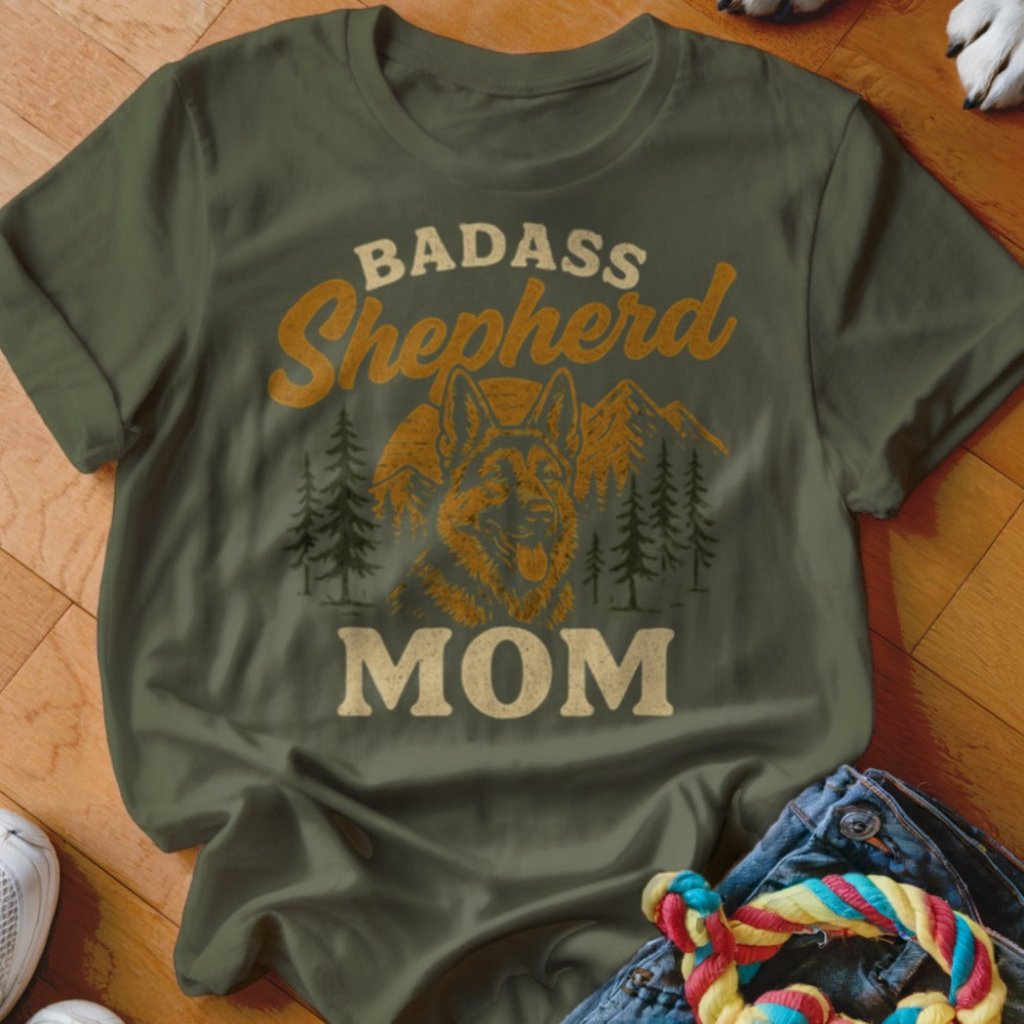 Badass Shepherd Mom Shirt - The Pawsitive Initiative