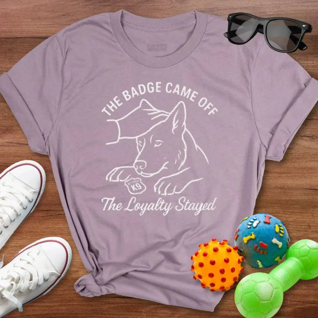 Badge Came Off Shirt - The Pawsitive Initiative