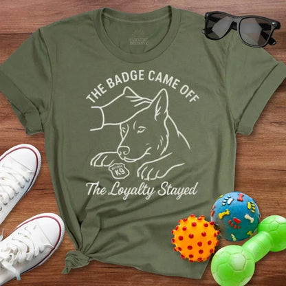 Badge Came Off Shirt - The Pawsitive Initiative