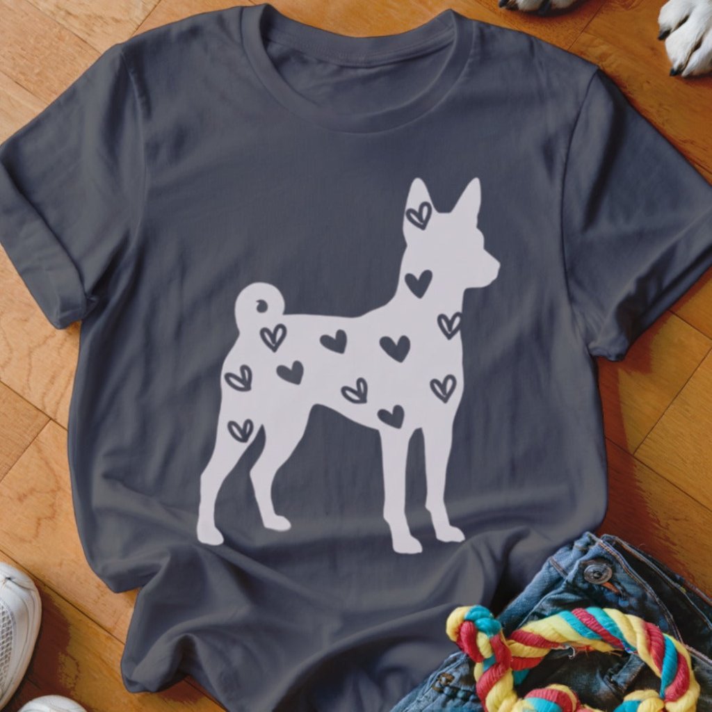 Basenji Hearts Shirt - The Pawsitive Initiative