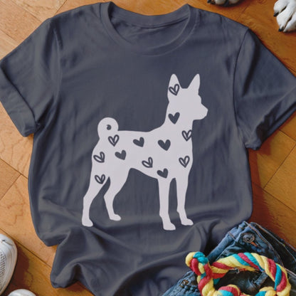 Basenji Hearts Shirt - The Pawsitive Initiative