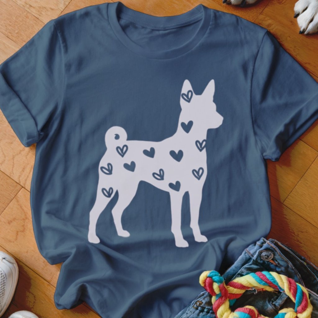 Basenji Hearts Shirt - The Pawsitive Initiative