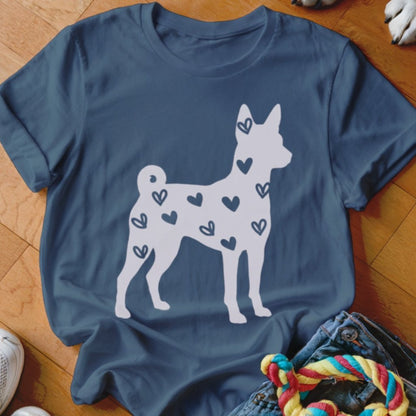 Basenji Hearts Shirt - The Pawsitive Initiative