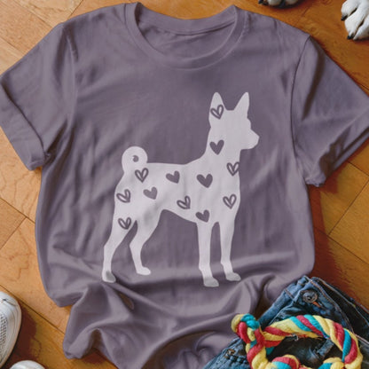 Basenji Hearts Shirt - The Pawsitive Initiative