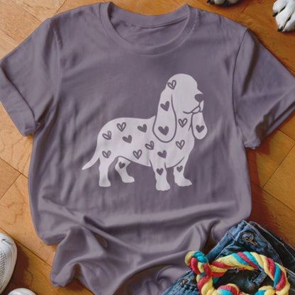 Basset Hound Hearts Shirt - The Pawsitive Initiative
