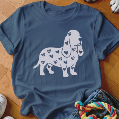 Basset Hound Hearts Shirt - The Pawsitive Initiative