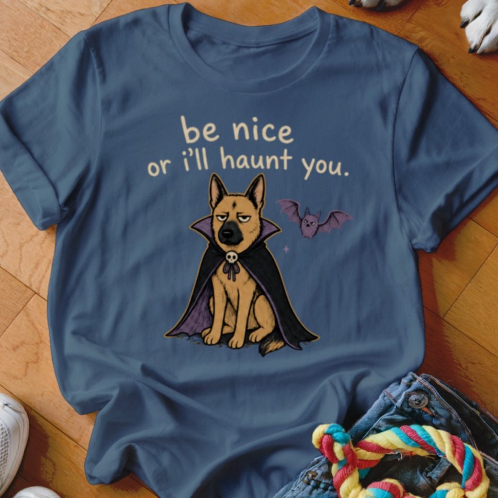 Be Nice Or I'll Haunt You Shirt - The Pawsitive Initiative