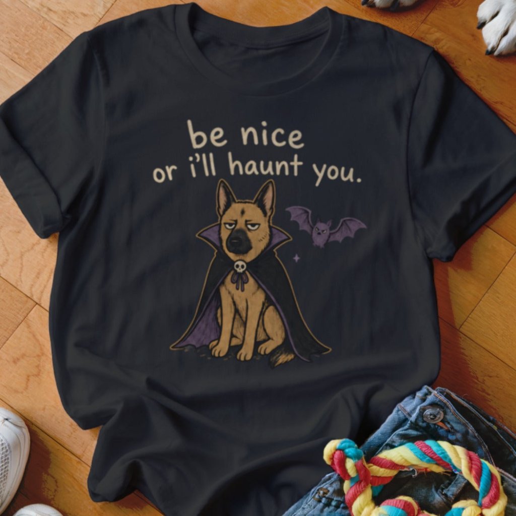 Be Nice Or I'll Haunt You Shirt - The Pawsitive Initiative