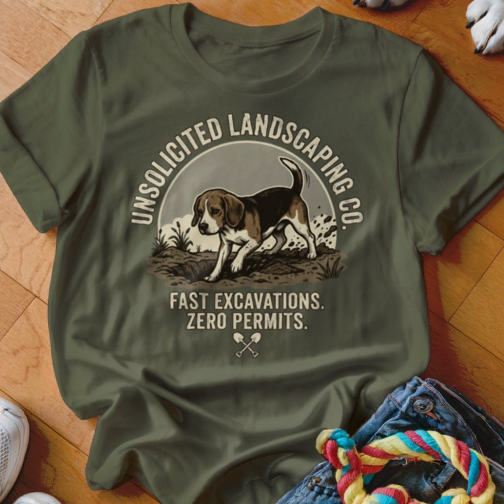 Beagle Unsolicited Landscaping Co Shirt - The Pawsitive Initiative