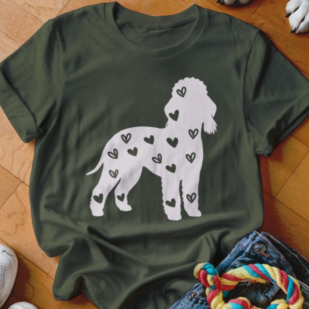 Bedlington Terrier Hearts Shirt - The Pawsitive Initiative