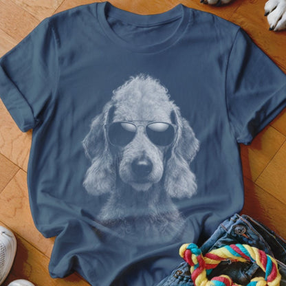 Bedlington Terrier in Aviators Shirt - The Pawsitive Initiative