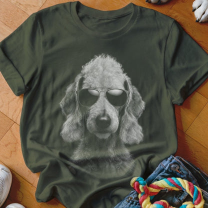 Bedlington Terrier in Aviators Shirt - The Pawsitive Initiative