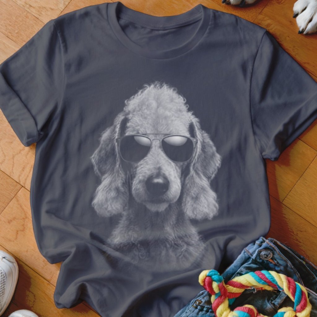 Bedlington Terrier in Aviators Shirt - The Pawsitive Initiative