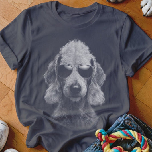 Bedlington Terrier in Aviators Shirt - The Pawsitive Initiative