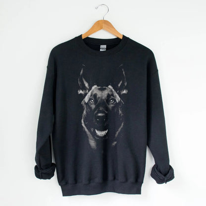 Belgian Malinois Silhouette Sweatshirt - The Pawsitive Initiative