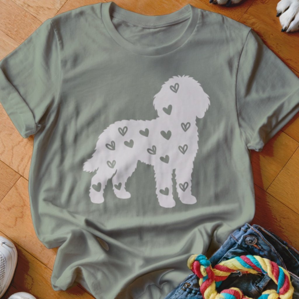Bernedoodle Hearts Shirt - The Pawsitive Initiative