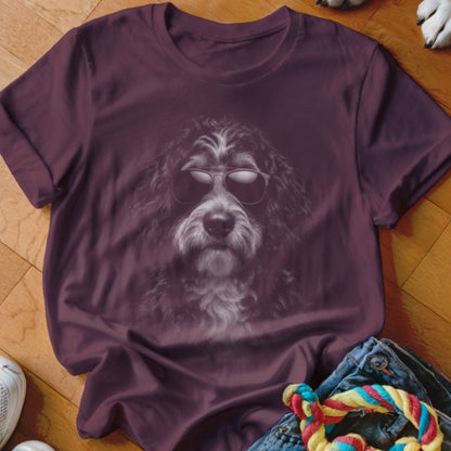 Bernedoodle in Aviators Shirt - The Pawsitive Initiative