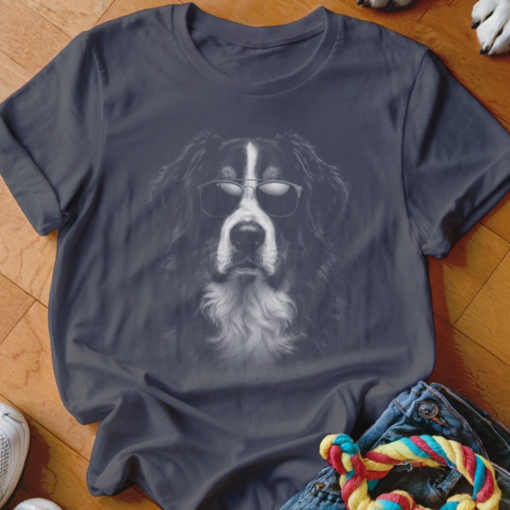 Bernese Mountain Dog in Aviators Shirt - The Pawsitive Initiative