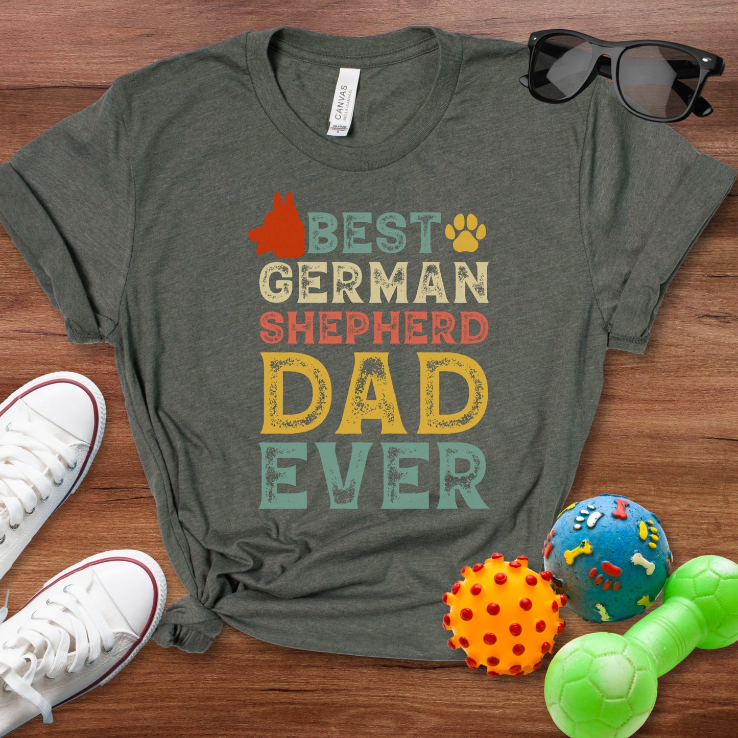 Best German Shepherd Dad Shirt - The Pawsitive Initiative