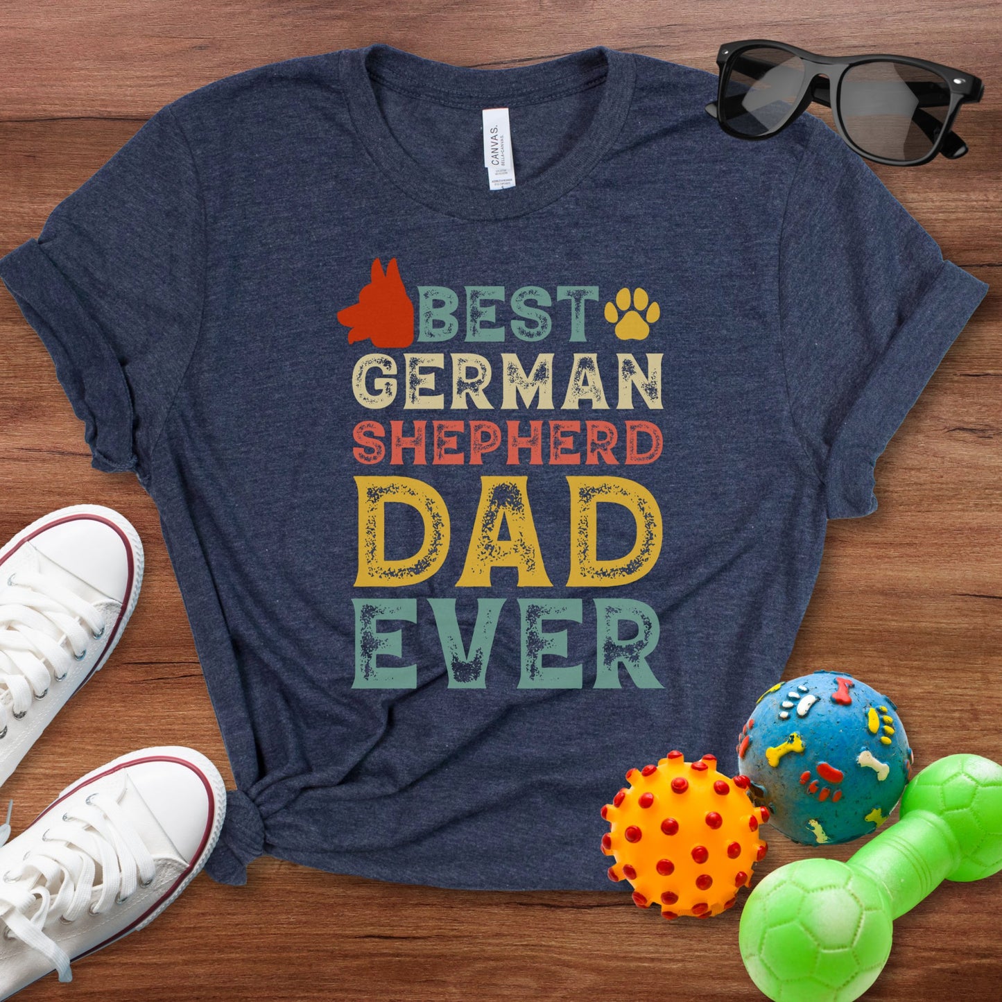 Best German Shepherd Dad Shirt - The Pawsitive Initiative