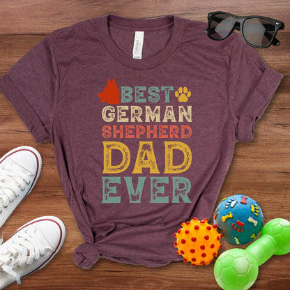 Best German Shepherd Dad Shirt - The Pawsitive Initiative