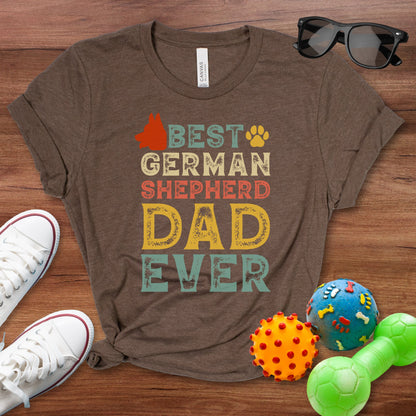 Best German Shepherd Dad Shirt - The Pawsitive Initiative