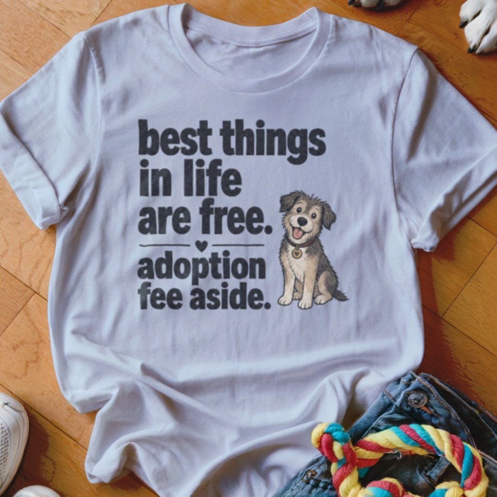 Best Things In Life Are Free Shirt - The Pawsitive Initiative