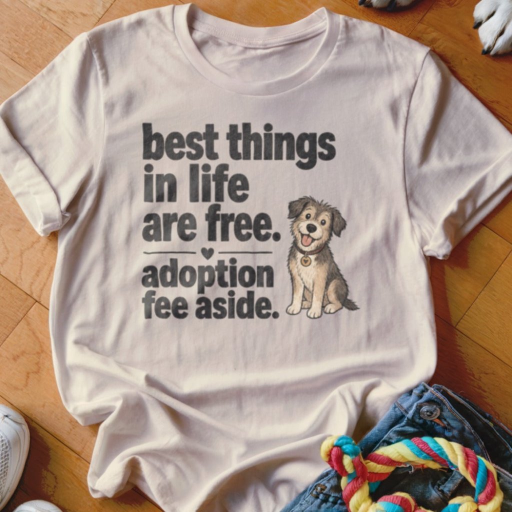 Best Things In Life Are Free Shirt - The Pawsitive Initiative