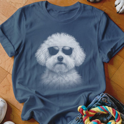 Bichon Frise in Aviators Shirt - The Pawsitive Initiative