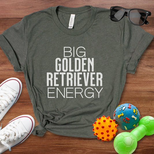 Big Golden Retriever Energy Shirt - The Pawsitive Initiative