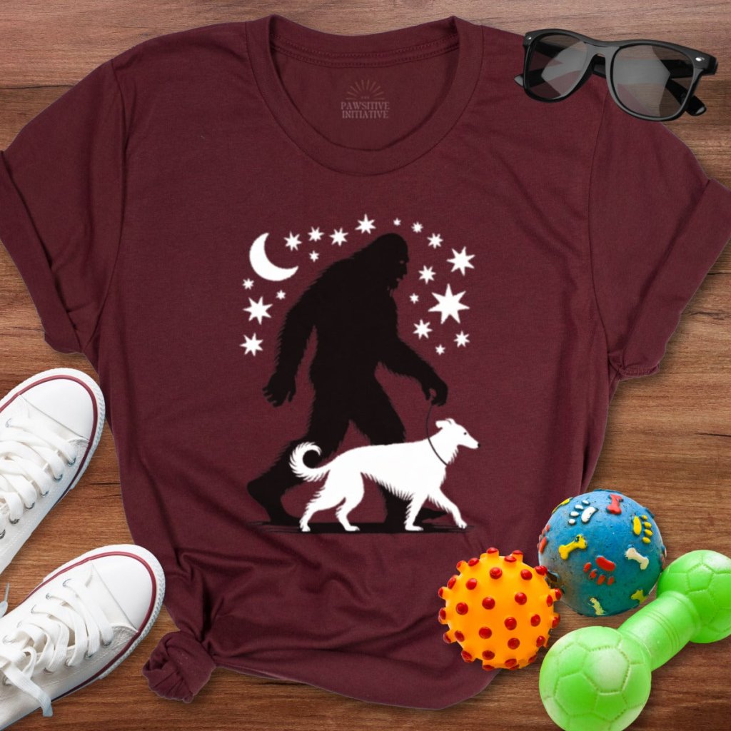 Bigfoot Borzoi Shirt - The Pawsitive Initiative