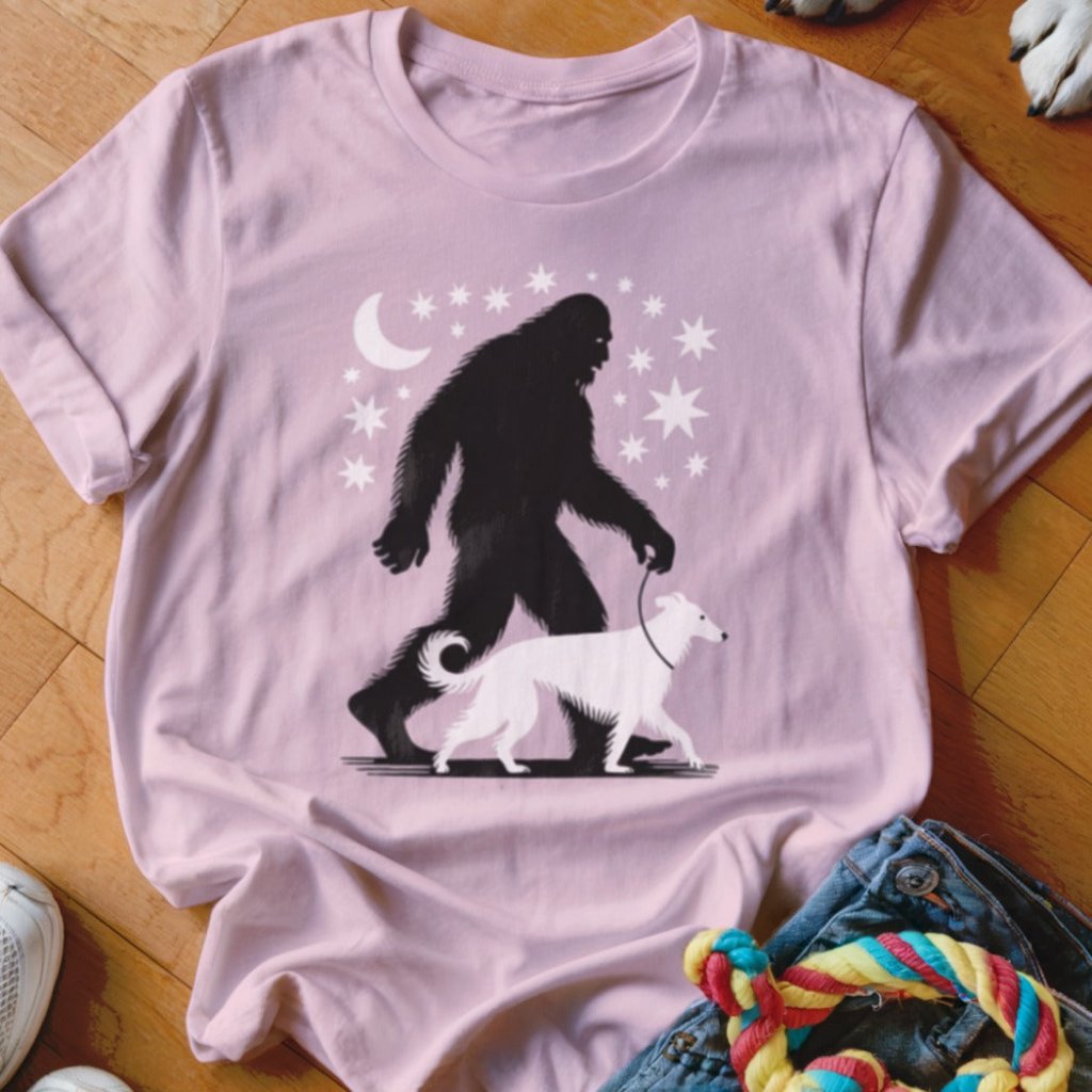 Bigfoot Borzoi Shirt - The Pawsitive Initiative