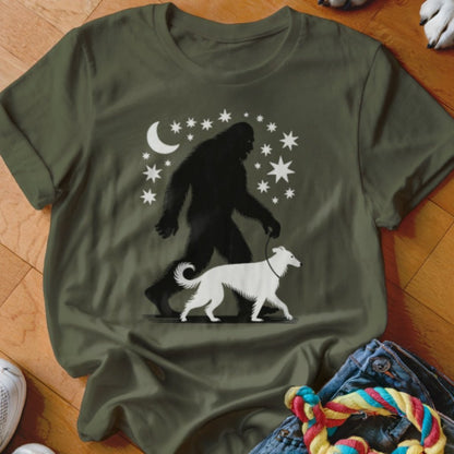 Bigfoot Borzoi Shirt - The Pawsitive Initiative